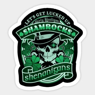 Dirty Hooligan Shamrocks and Shenanigans Sticker